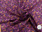 COTON IMPRIMÉ BIBURY VIOLET / JAUNE - My Little Coupon