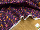 COTON IMPRIMÉ BIBURY VIOLET / JAUNE - My Little Coupon