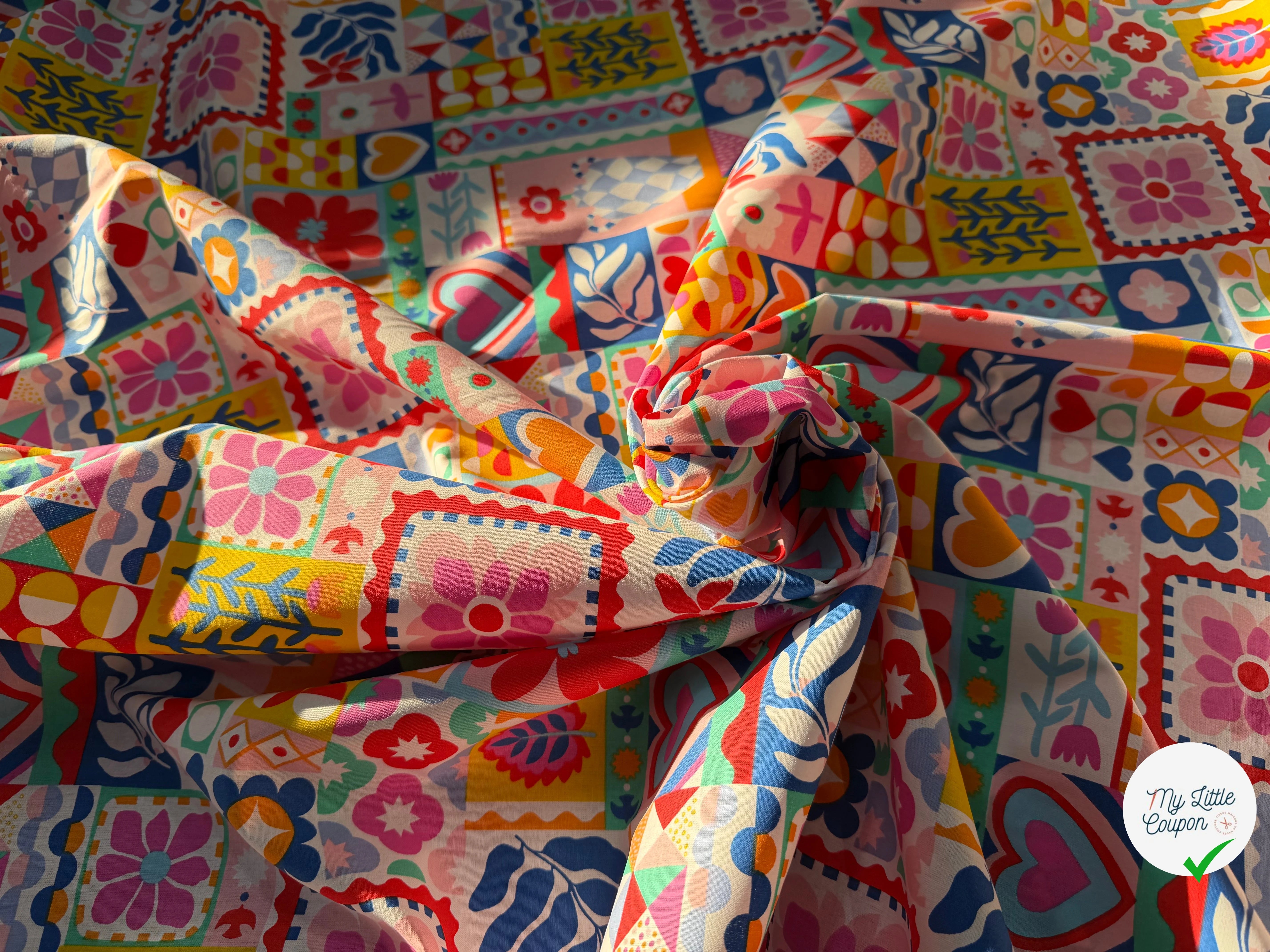 COTON IMPRIMÉ BIMBA BLANC - My Little Coupon