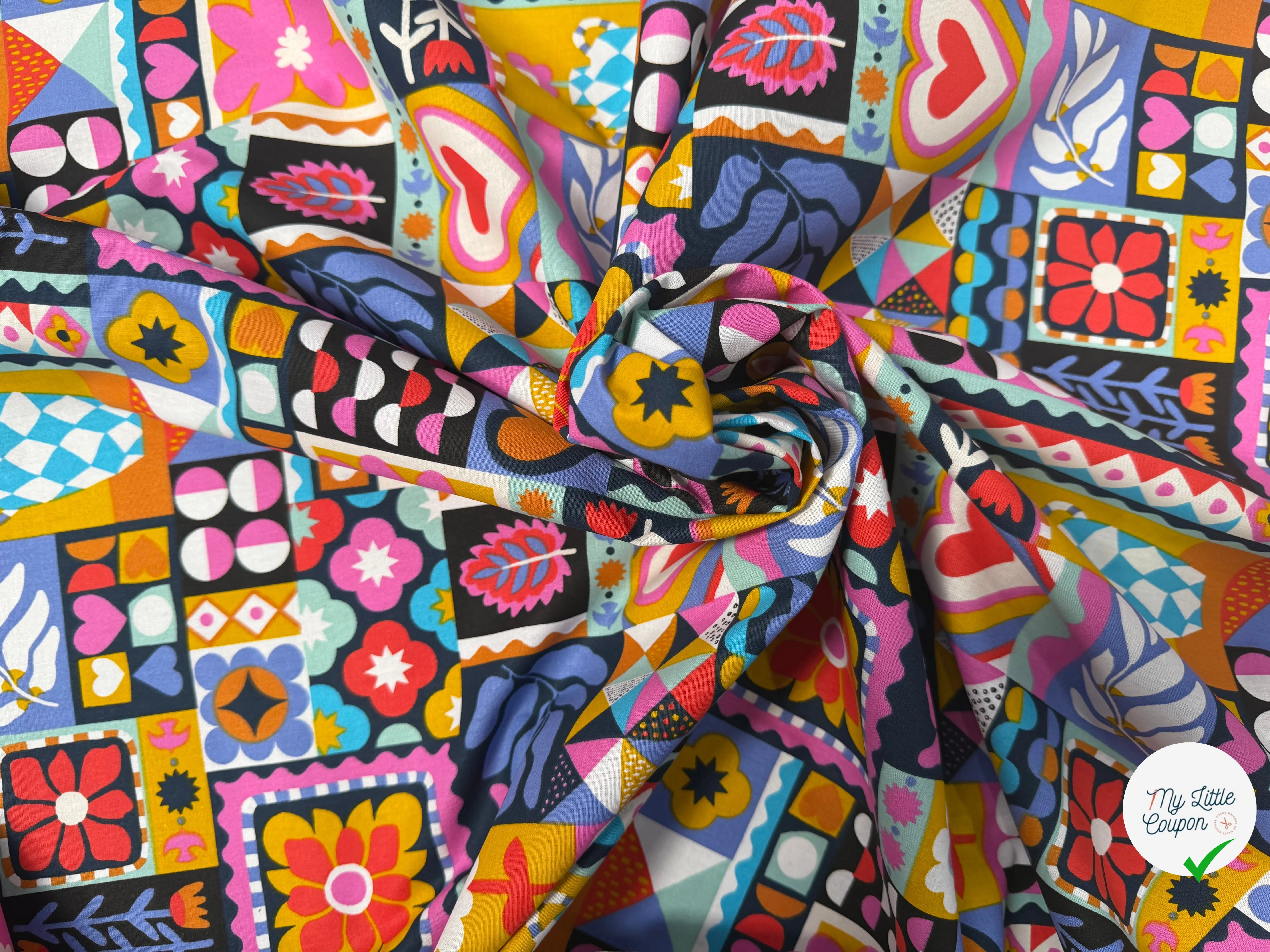 COTON IMPRIMÉ BIMBA NOIR - My Little Coupon