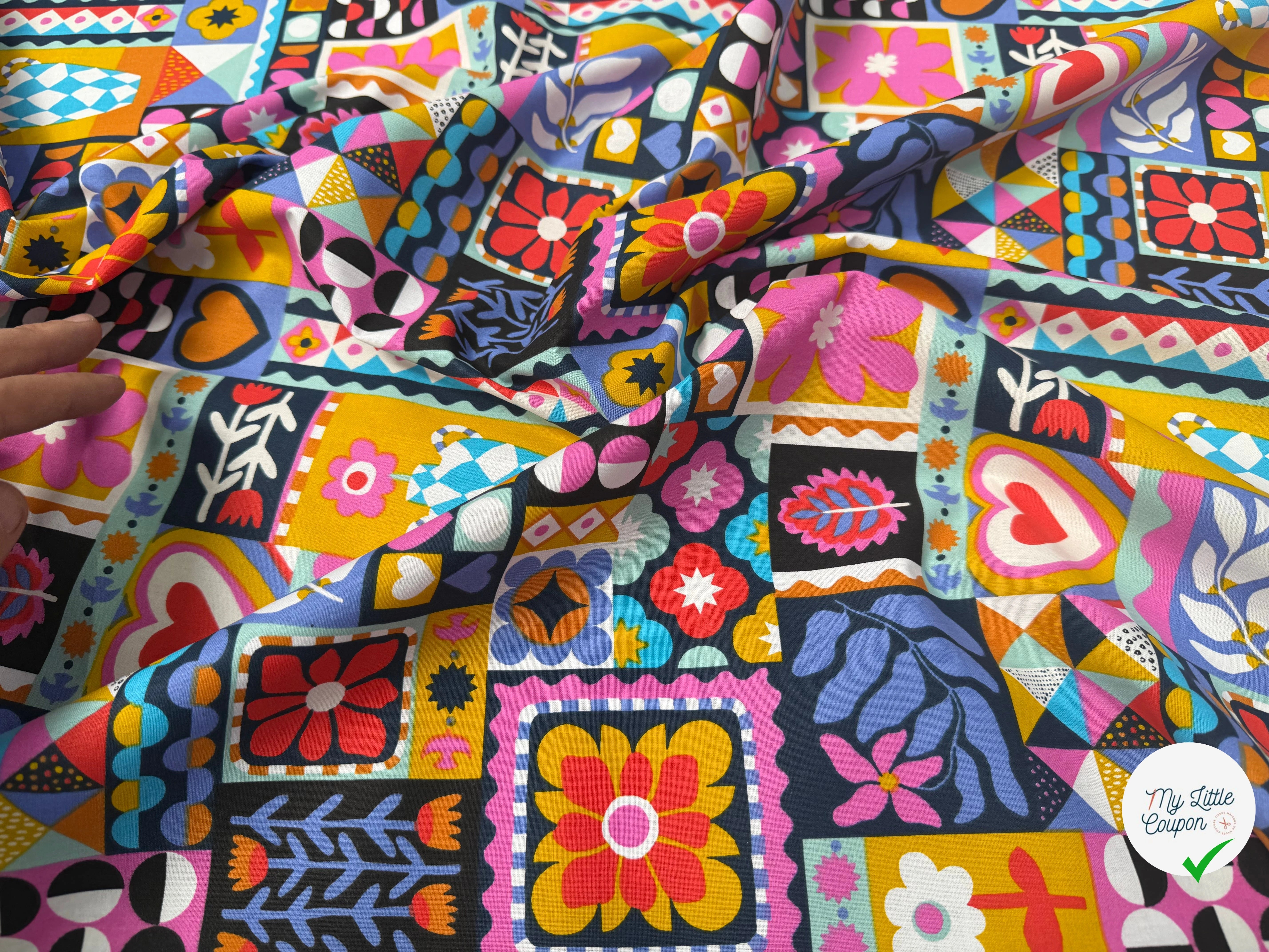 COTON IMPRIMÉ BIMBA NOIR - My Little Coupon