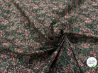 COTON IMPRIMÉ ENZA VERT / ROSE - My Little Coupon