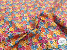 COTON IMPRIMÉ FLEURS GLADYS ROSE / JAUNE 1B L1 150 - My Little Coupon