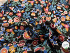 COTON IMPRIMÉ KALERIA NOIR / BLEU - My Little Coupon
