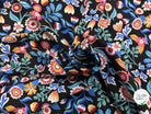 COTON IMPRIMÉ KALERIA NOIR / BLEU - My Little Coupon