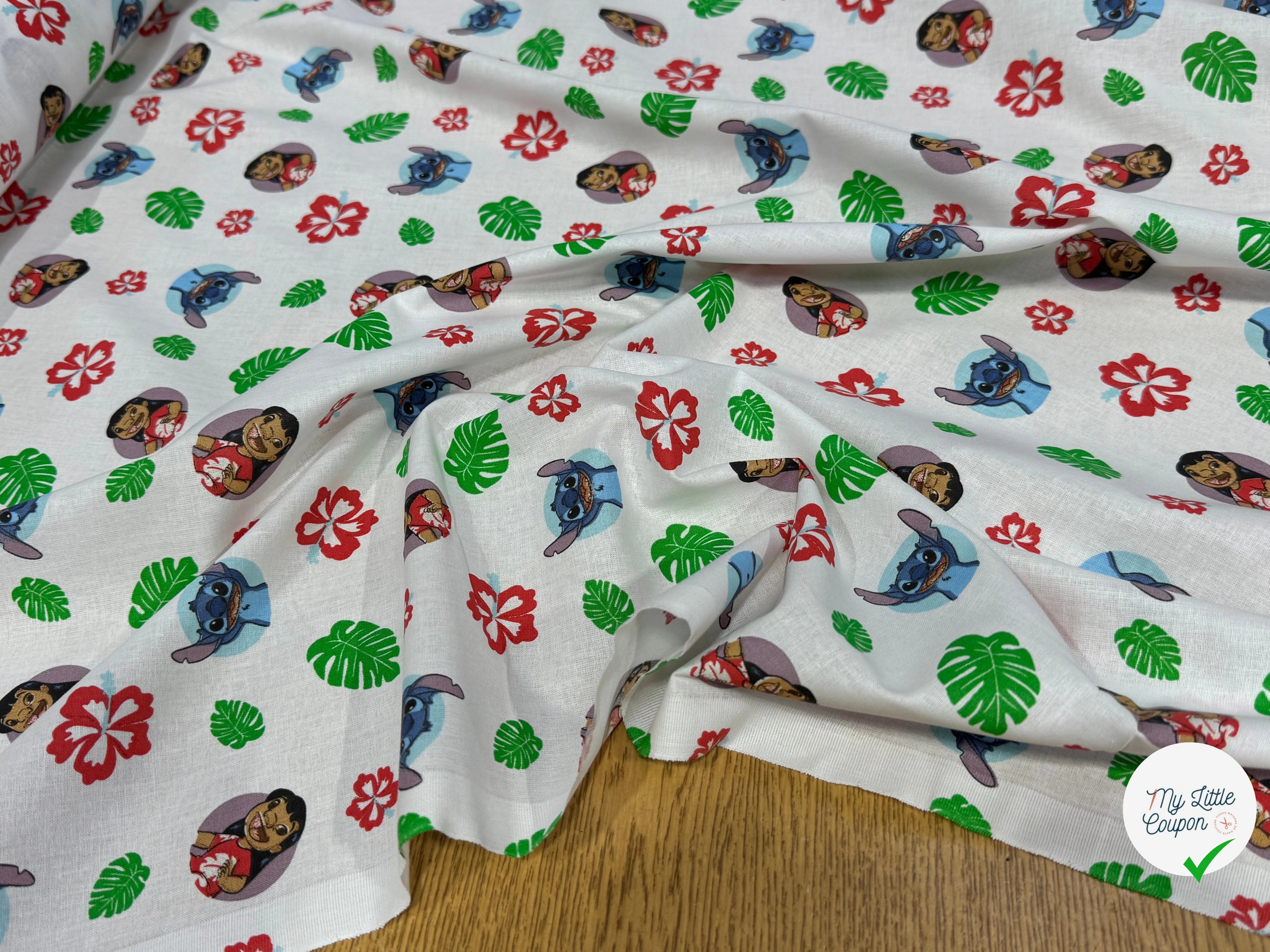 COTON IMPRIMÉ LILO & STITCH TOGETHER - My Little Coupon