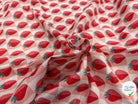 COTON IMPRIMÉ MARIGUETTE ROSE / ROUGE - My Little Coupon
