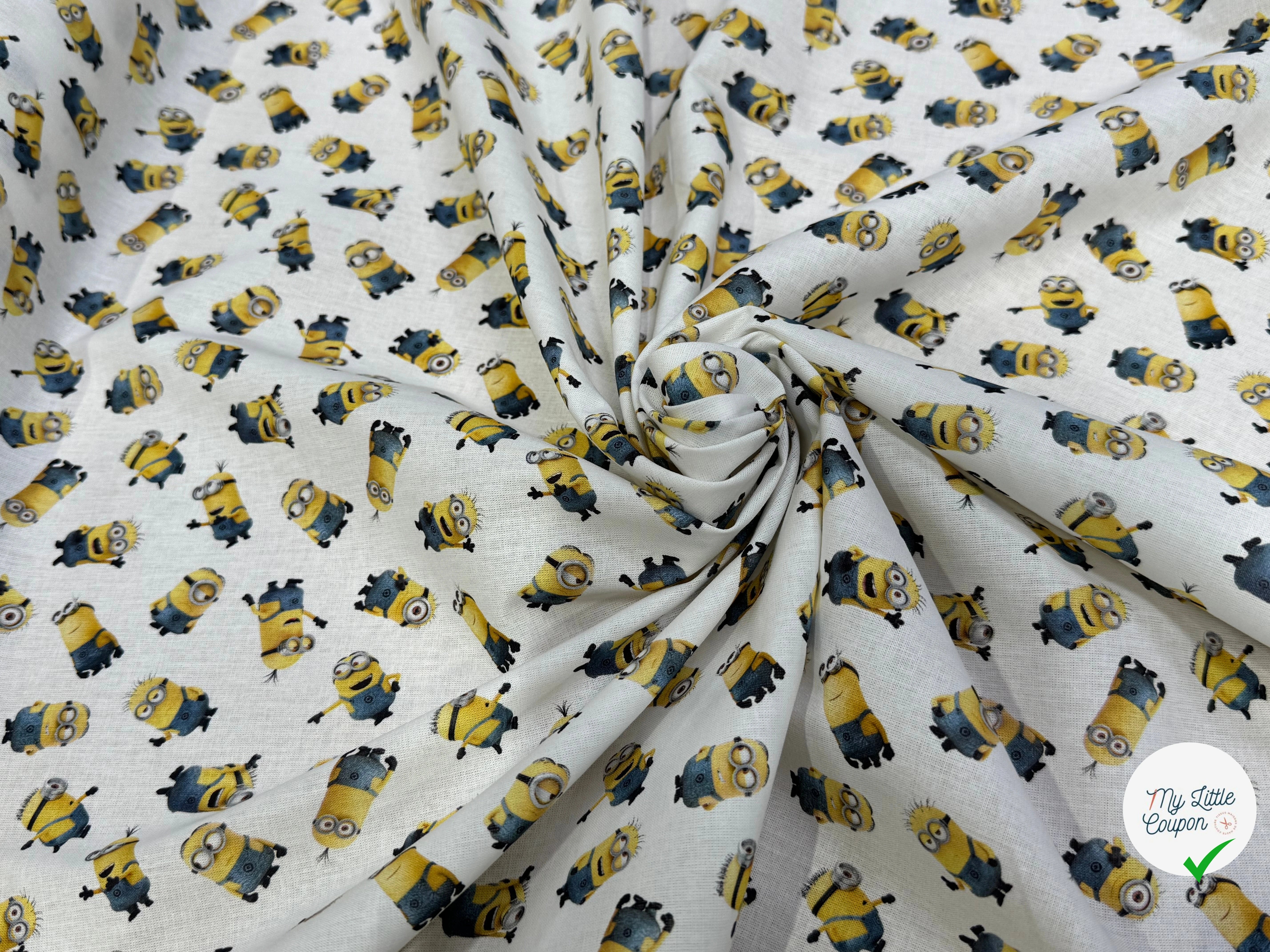 COTON IMPRIMÉ MINIONS DESPICABLE - My Little Coupon