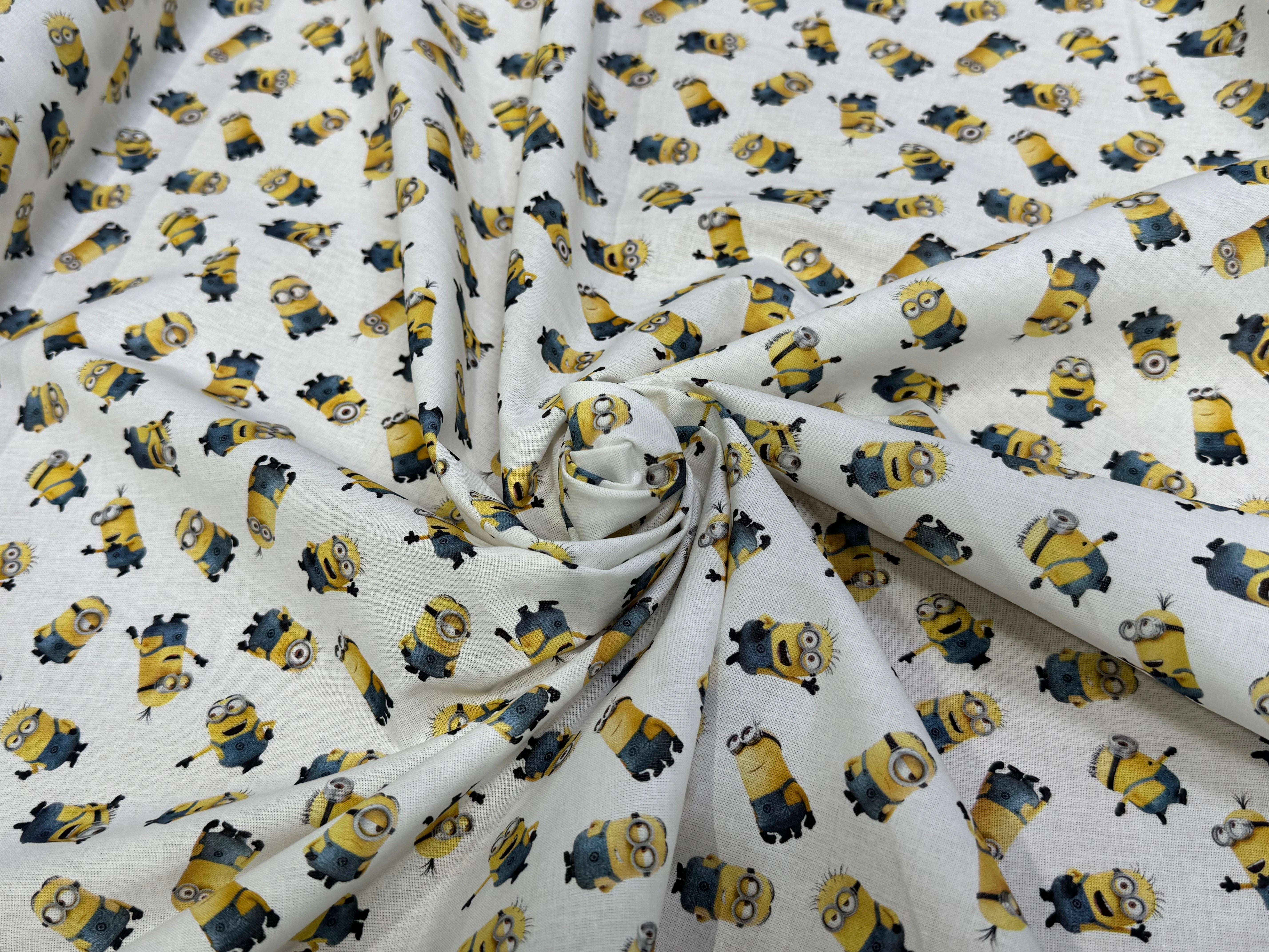 COTON IMPRIMÉ MINIONS DESPICABLE - My Little Coupon