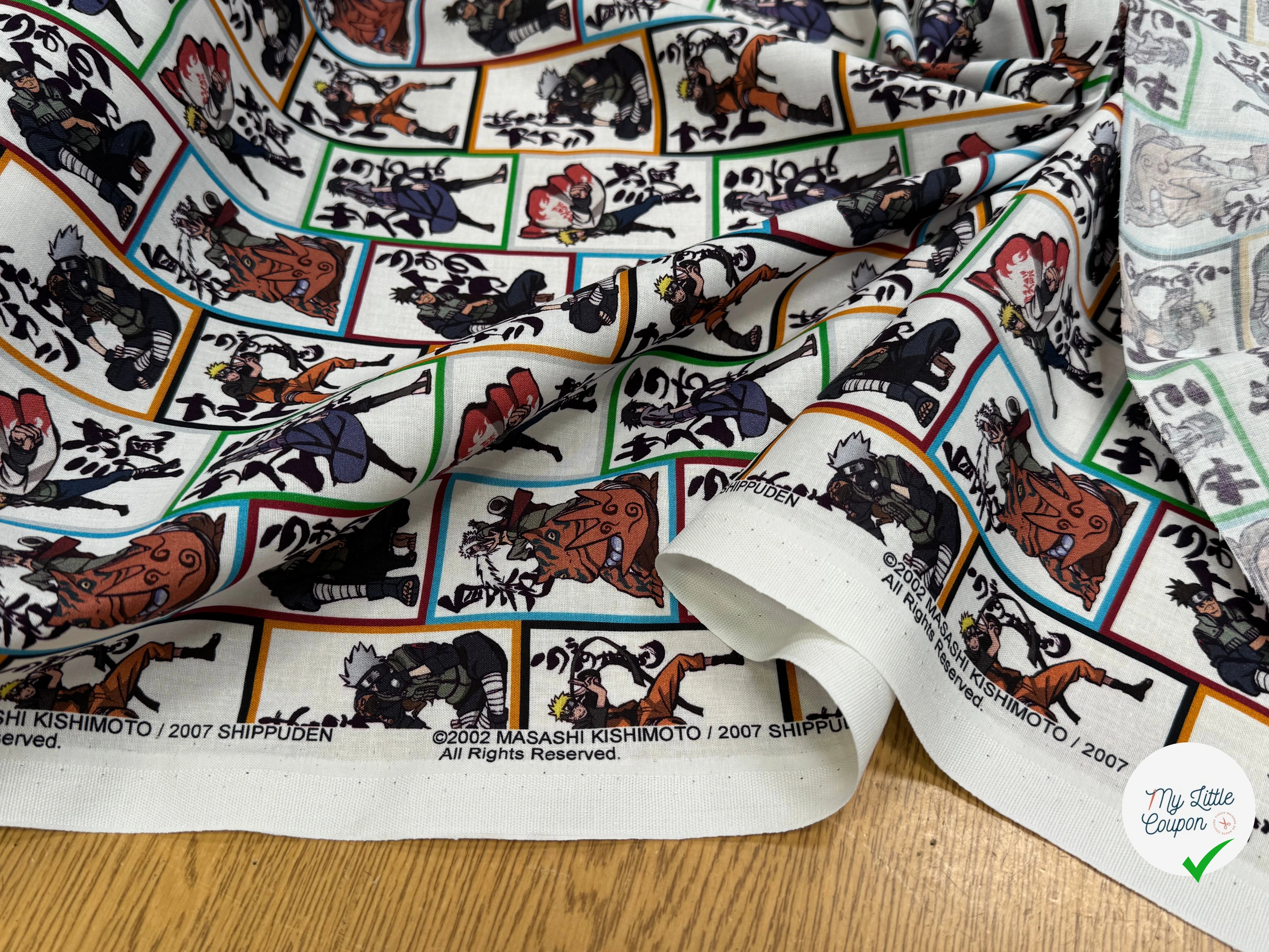 COTON IMPRIMÉ NA VISUELS NARUTO B50 - My Little Coupon