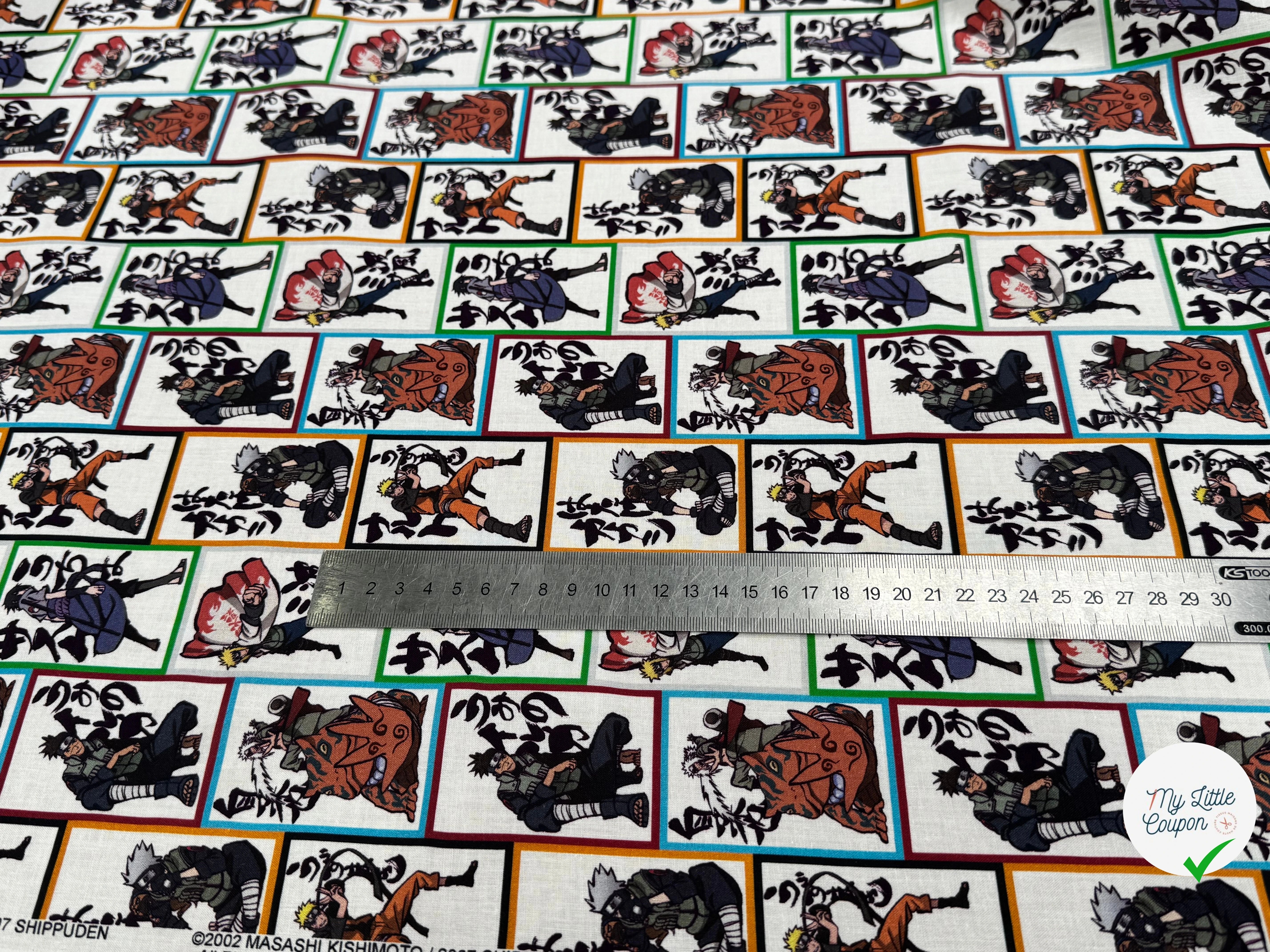 COTON IMPRIMÉ NA VISUELS NARUTO B50 - My Little Coupon