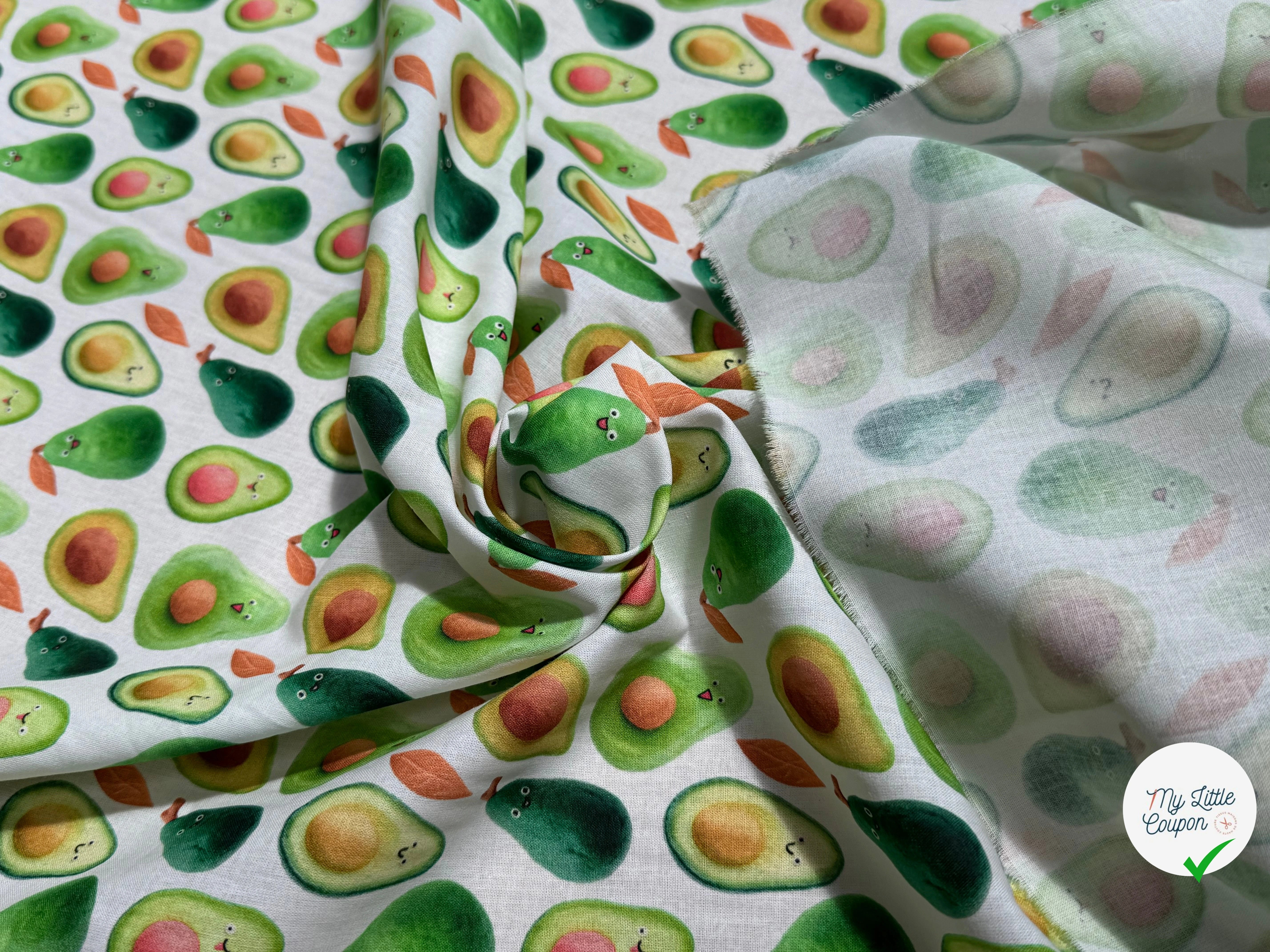 COTON IMPRIMÉ TREND DIVERSITIS AVOCADO - My Little Coupon