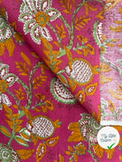 COTON INDIEN TAJ-MAHAL 007 FUCHSIA LAIZE 110 - My Little Coupon
