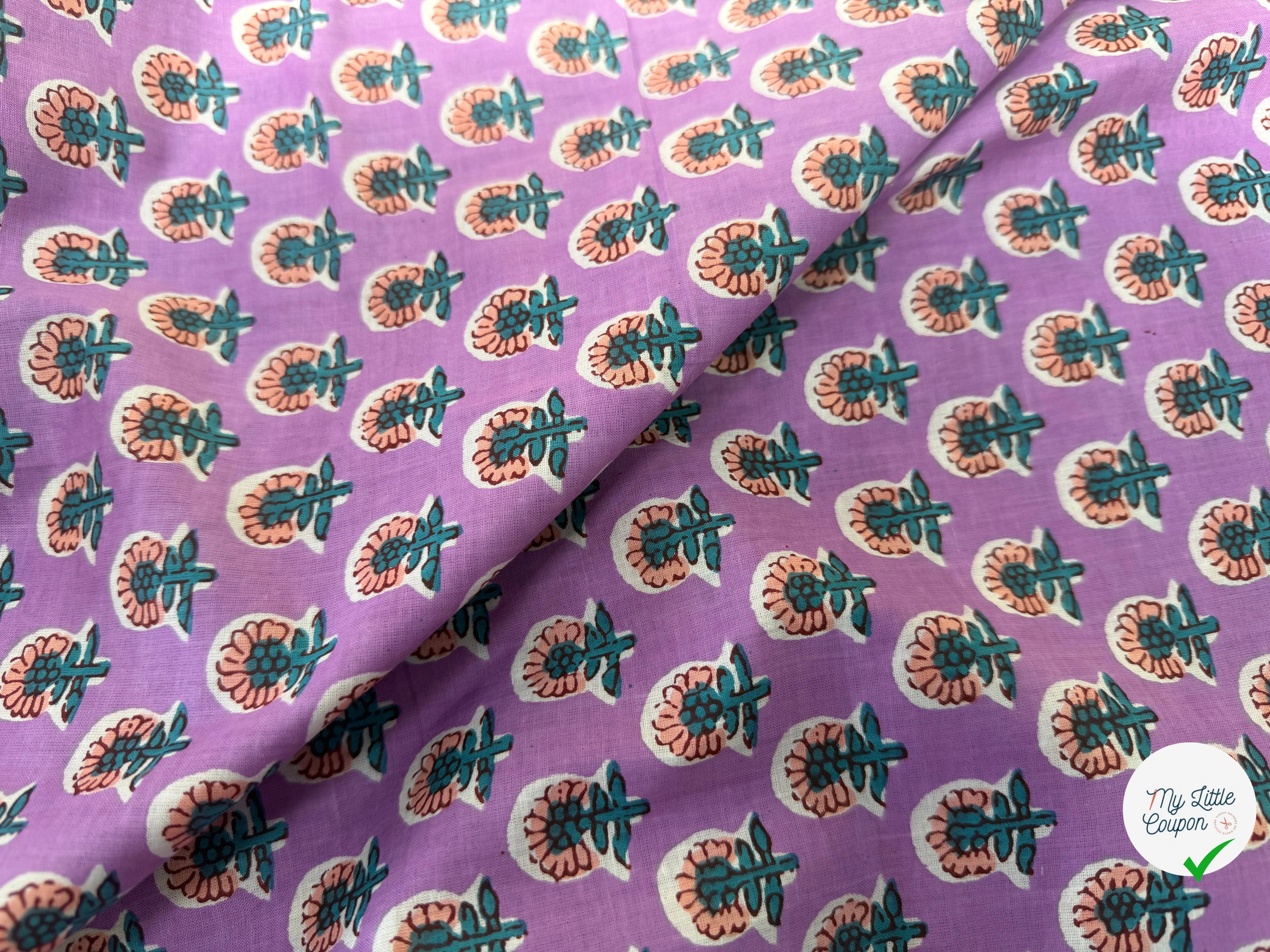 COTON INDIEN TAJ-MAHAL 016 MAGENTA LAIZE 110 - My Little Coupon