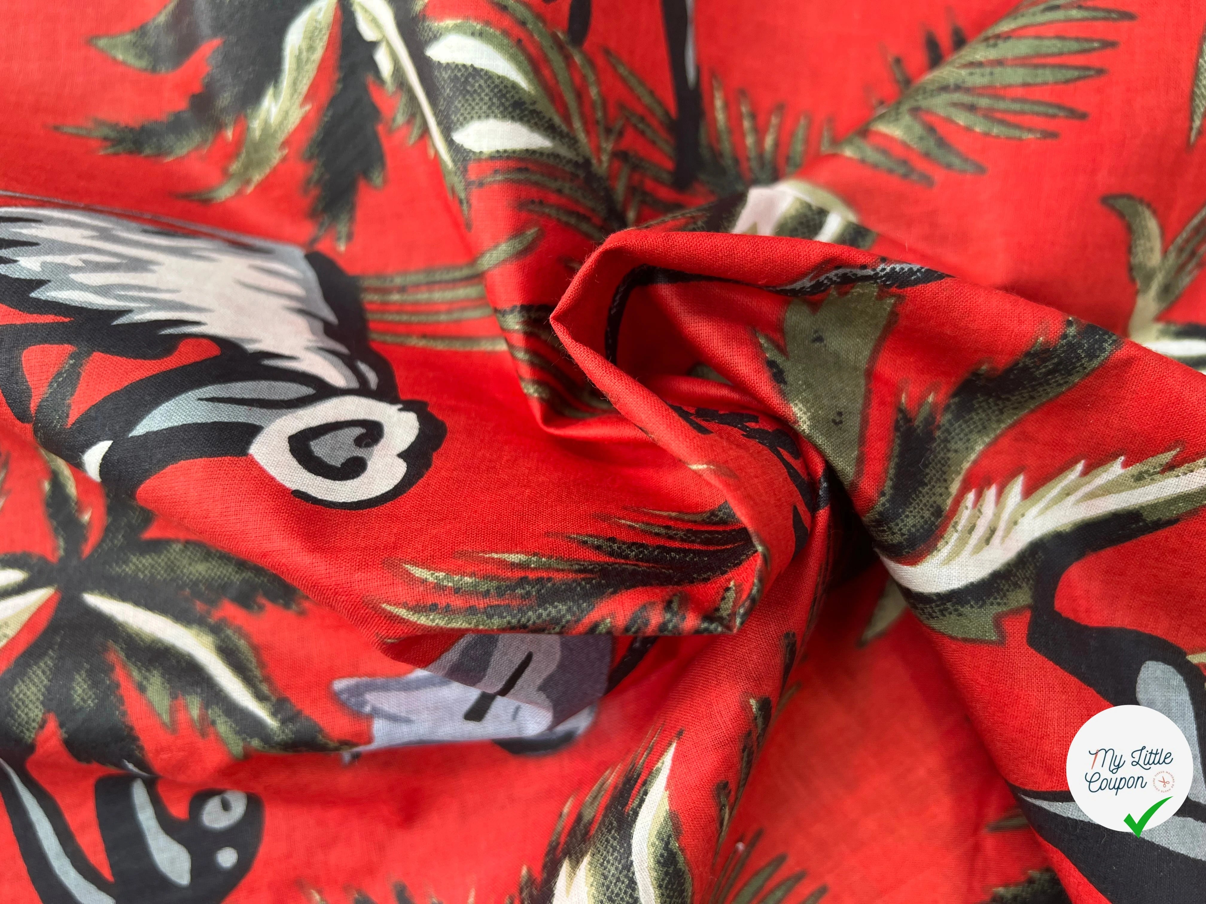 COTON INDIEN TAJ-MAHAL 023 ROUGE LAIZE 110 - My Little Coupon