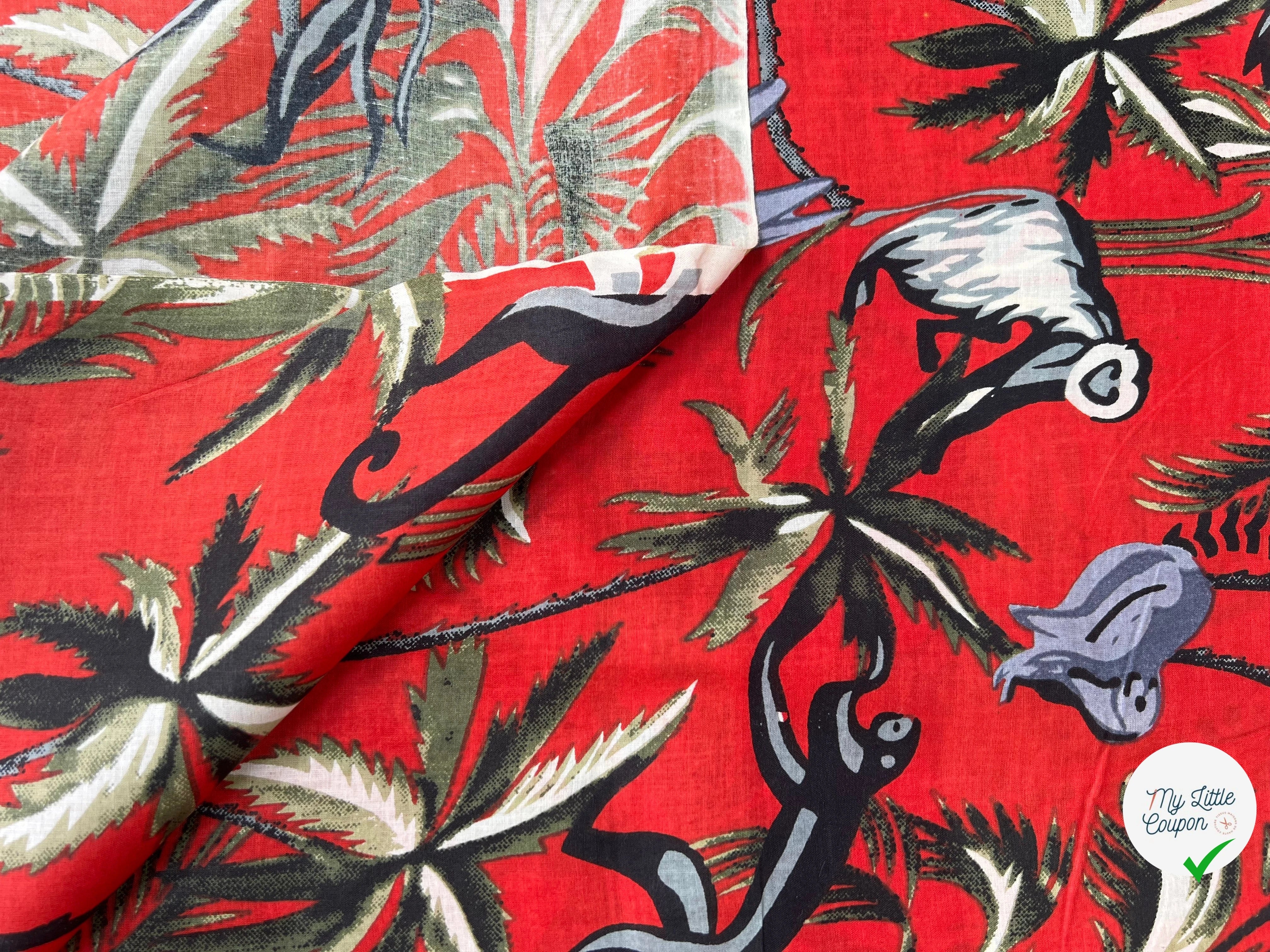 COTON INDIEN TAJ-MAHAL 023 ROUGE LAIZE 110 - My Little Coupon