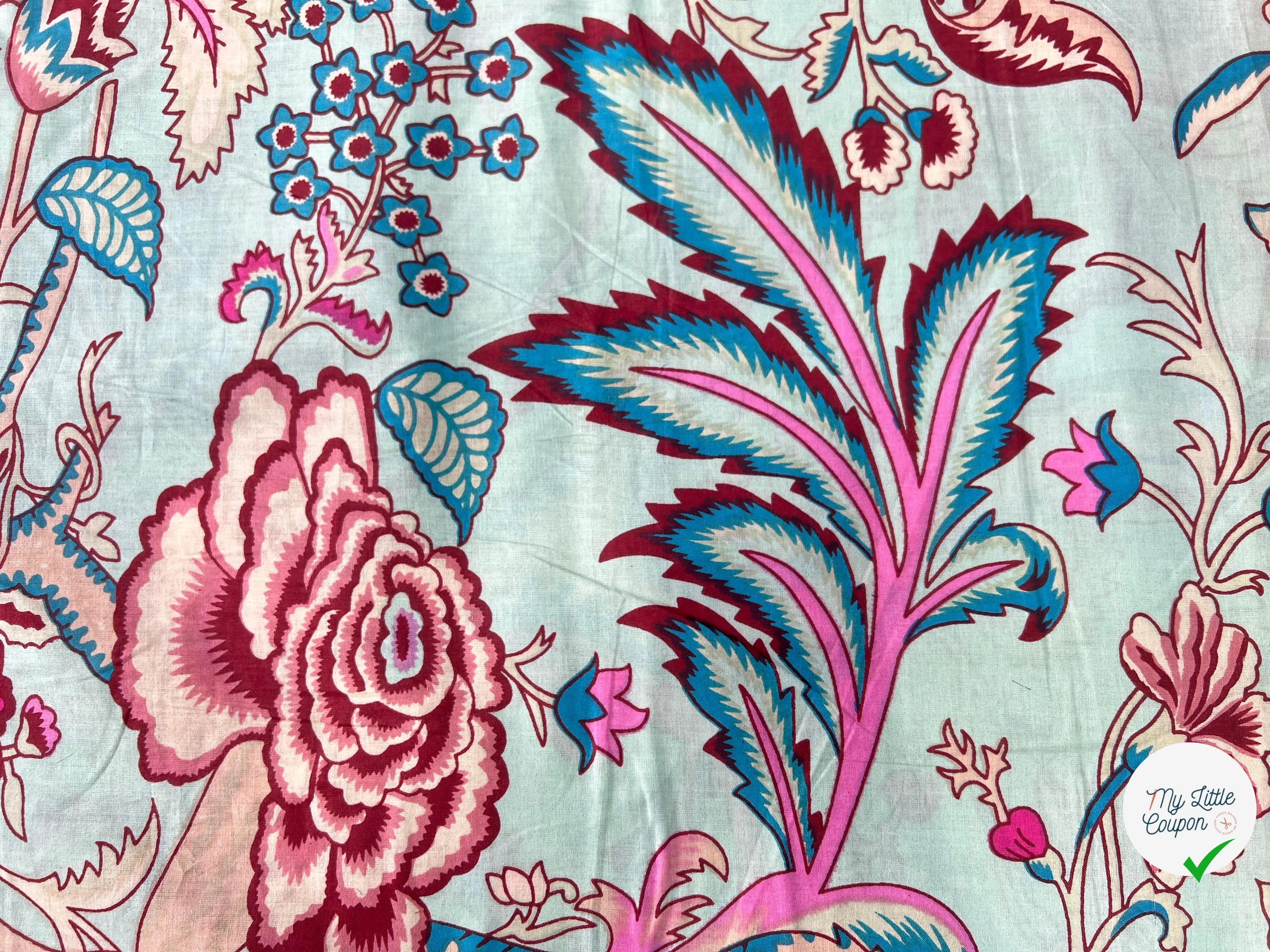 COTON INDIEN TAJ-MAHAL 030 CIEL LAIZE 110 - My Little Coupon