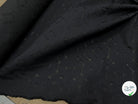COTON JACQUARD DÉVORÉE NOIR CICULAIRE VISCOSE 5% MÉTAL - My Little Coupon