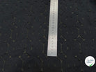 COTON JACQUARD DÉVORÉE NOIR CICULAIRE VISCOSE 5% MÉTAL - My Little Coupon