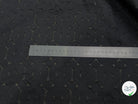COTON JACQUARD DÉVORÉE NOIR CICULAIRE VISCOSE 5% MÉTAL - My Little Coupon