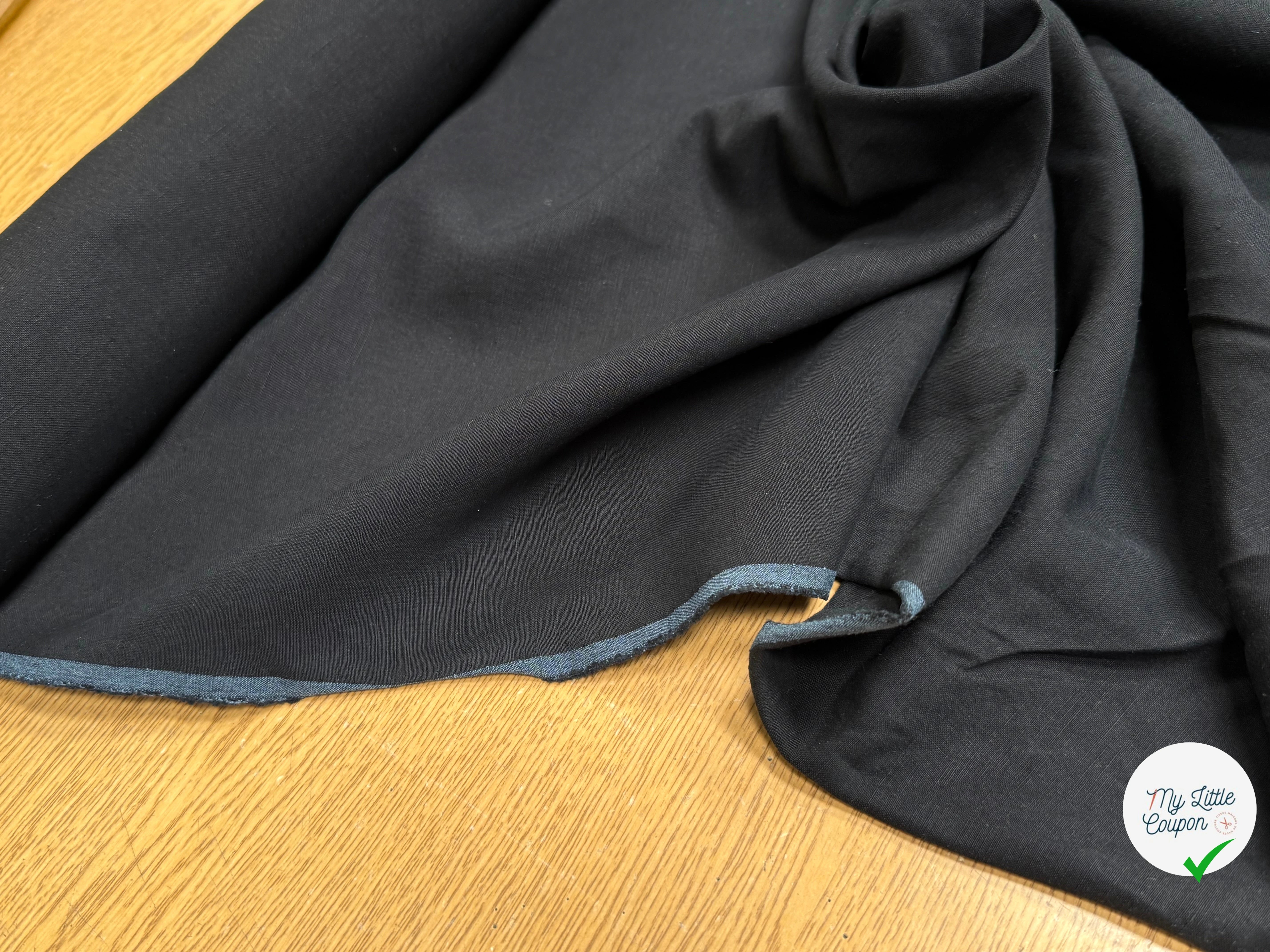 COTON LÉGER TEXTURÉ NOIR - My Little Coupon