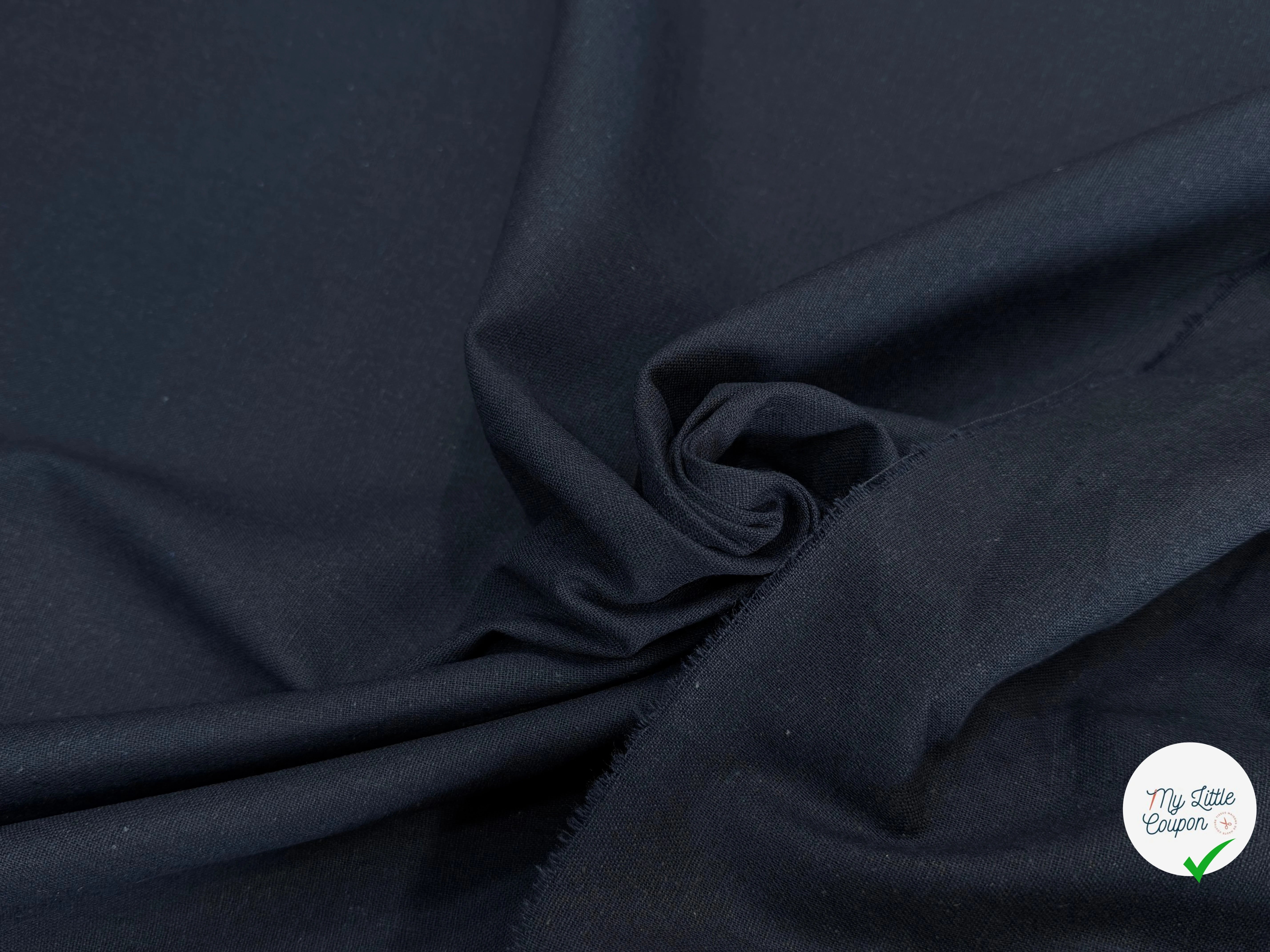 COTON LIN CHIC BLEU MARINE - My Little Coupon