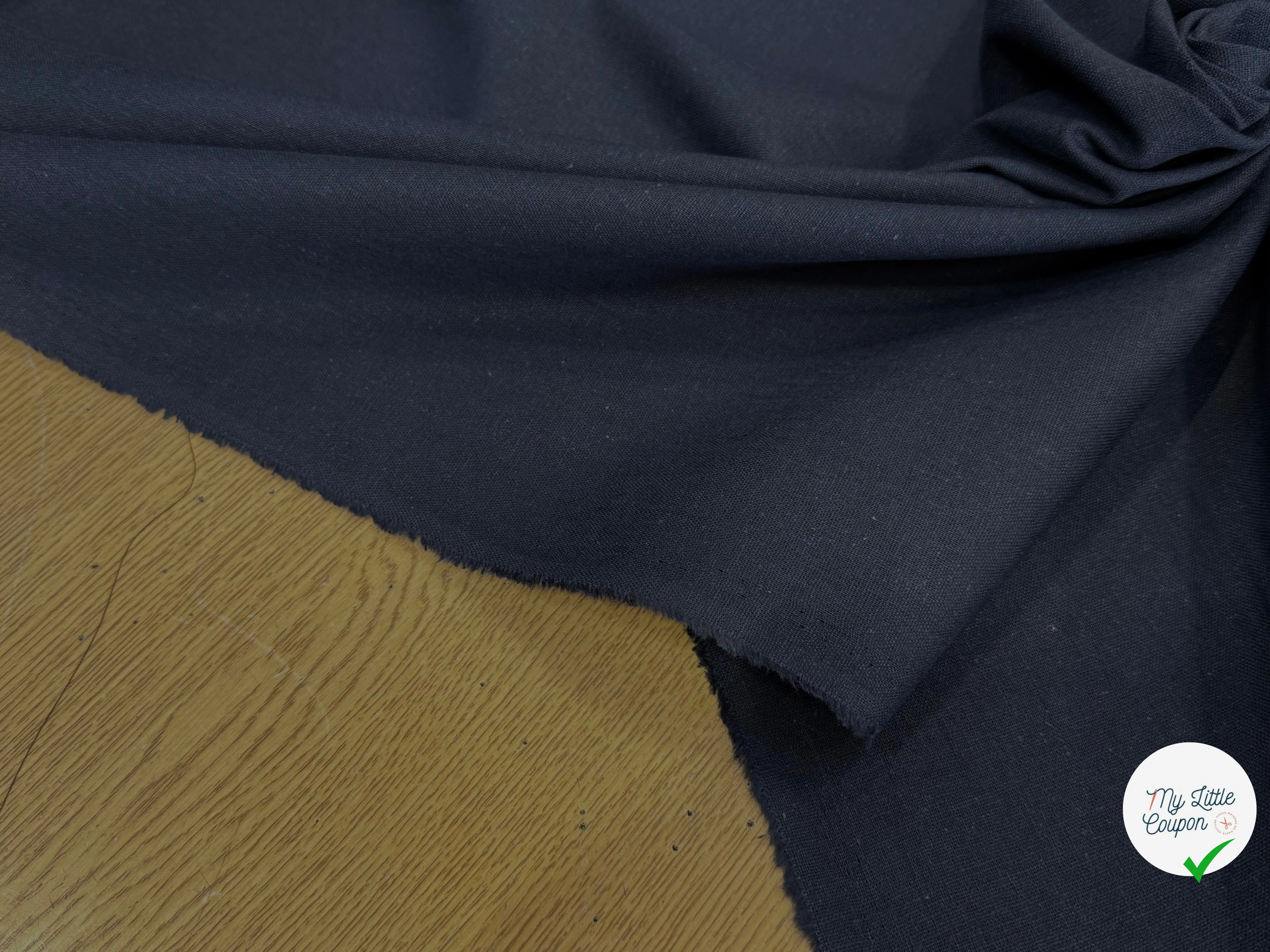 COTON LIN CHIC BLEU MARINE - My Little Coupon