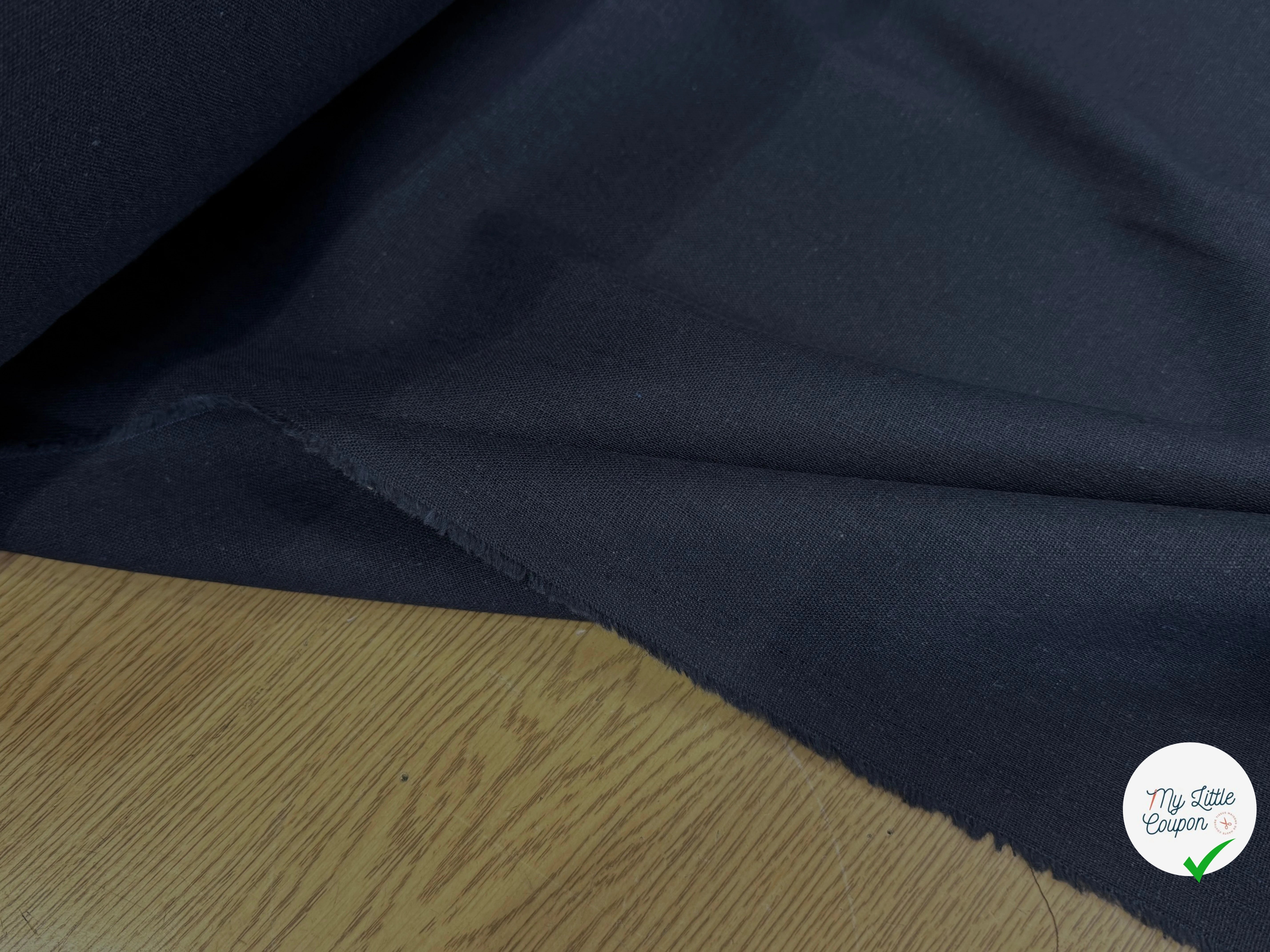 COTON LIN CHIC BLEU MARINE - My Little Coupon