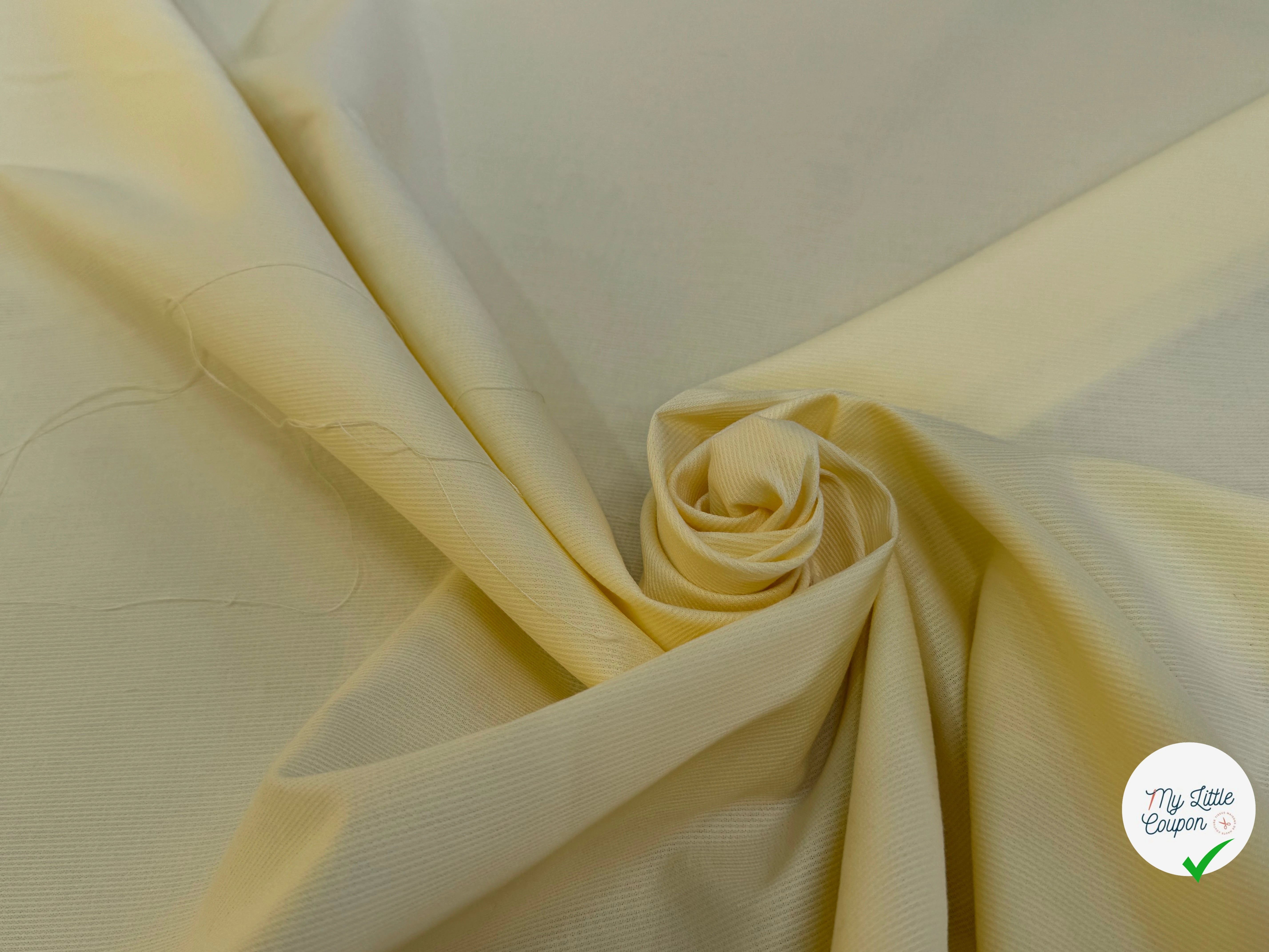 COTON RAYÉ BELLE TENUE JAUNE CLAIR - My Little Coupon