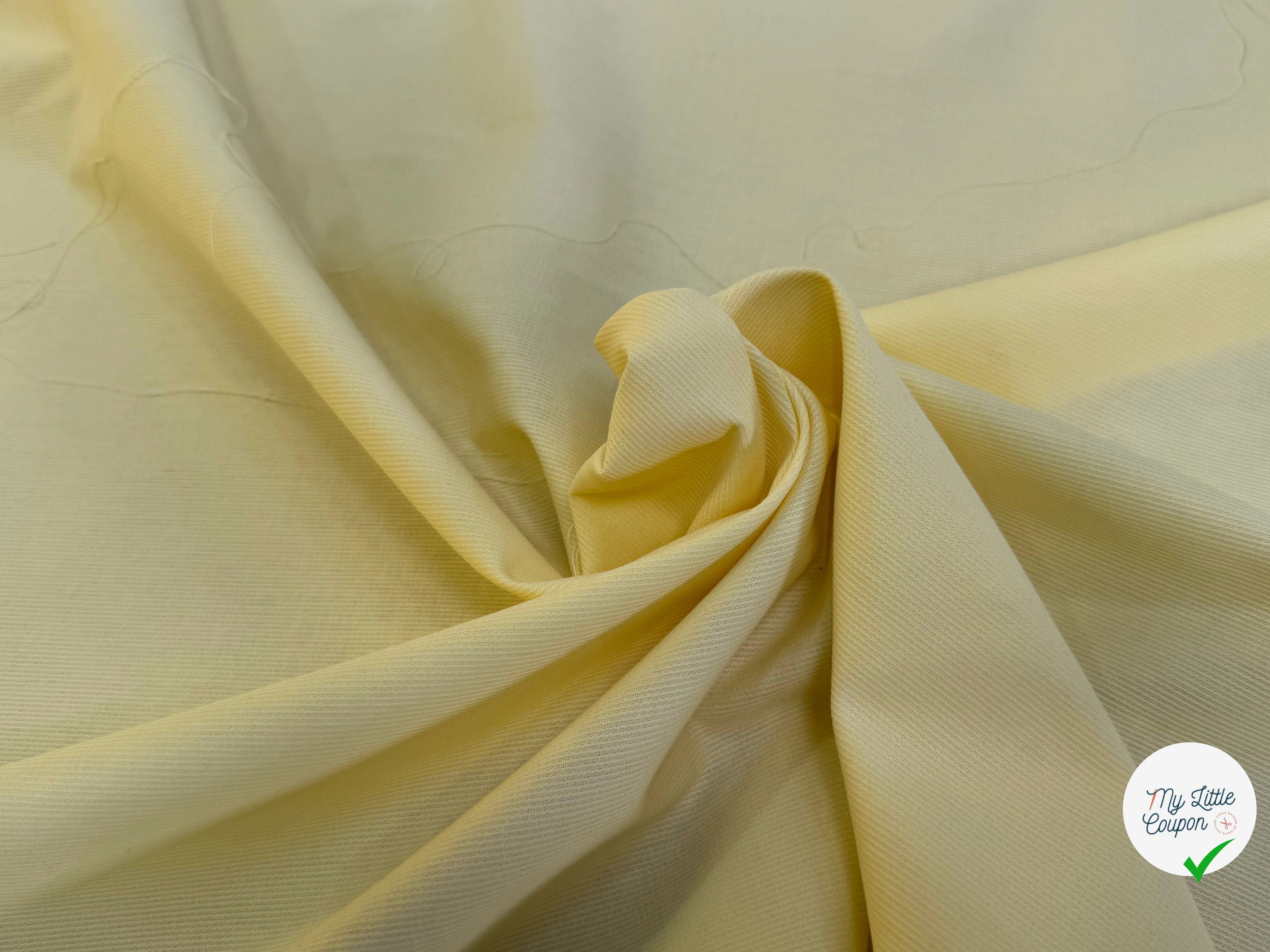 COTON RAYÉ BELLE TENUE JAUNE CLAIR - My Little Coupon