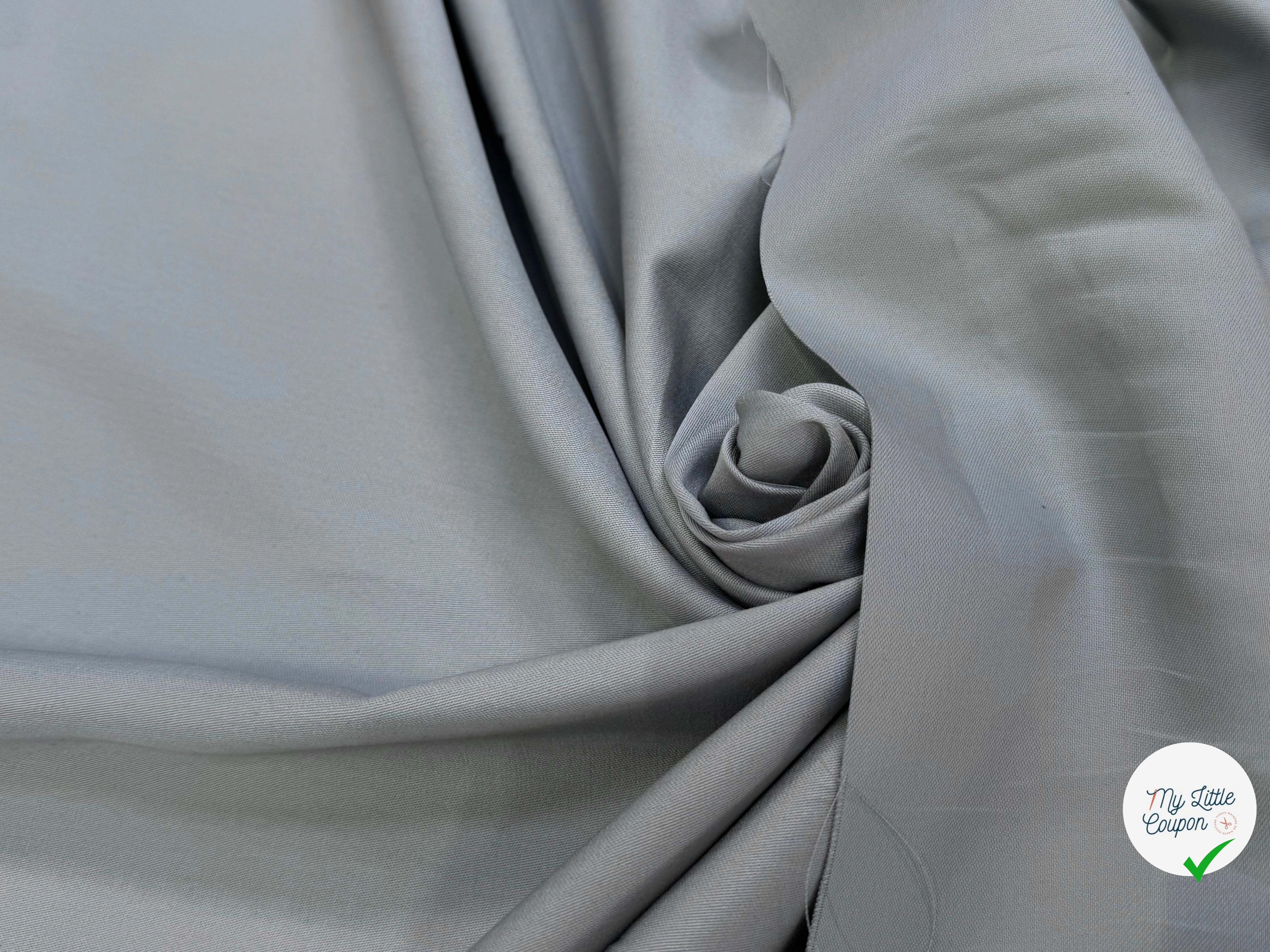 COTON SATIN GRIS DOUX TOUCHÉ - My Little Coupon