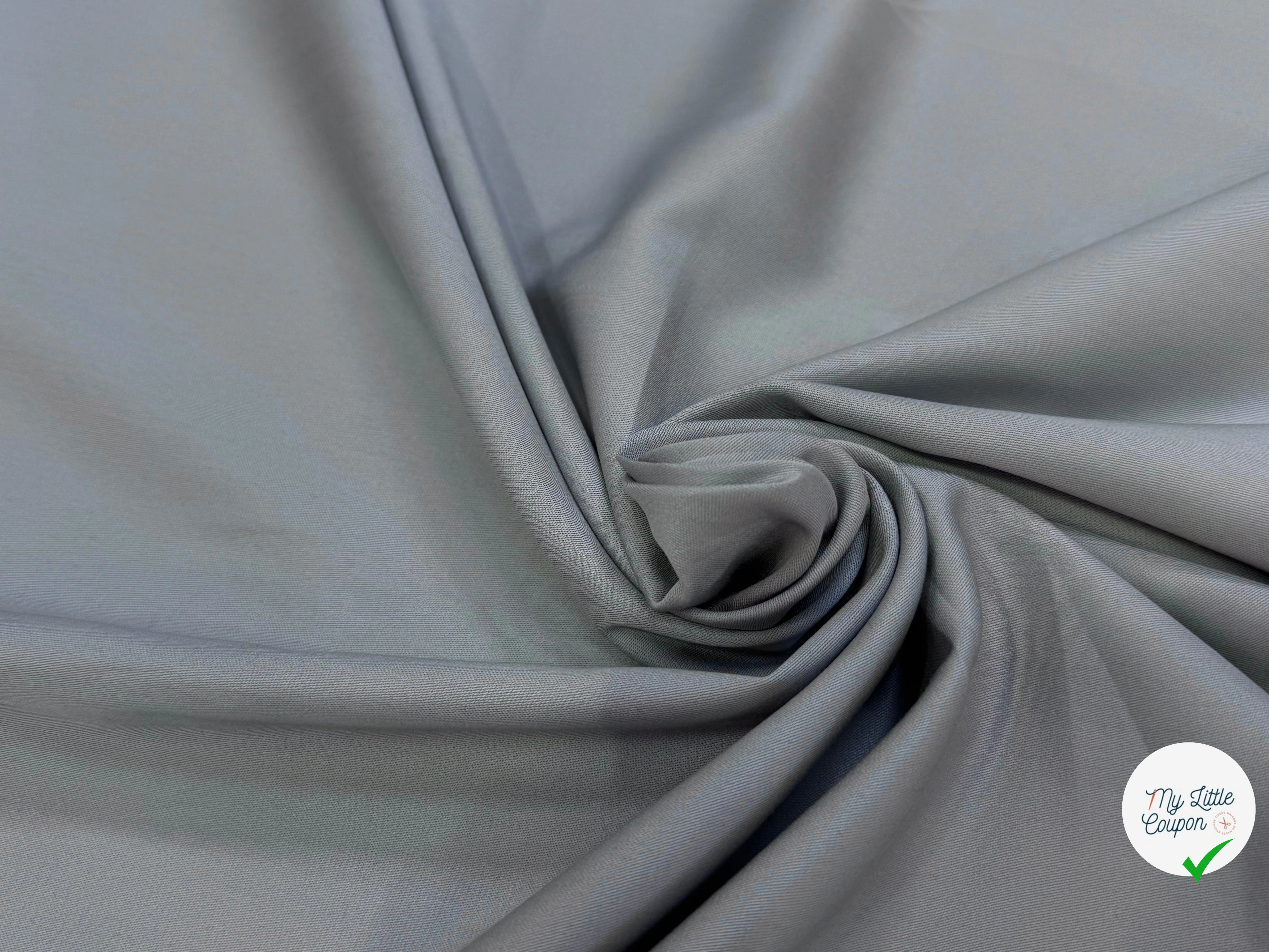 COTON SATIN GRIS DOUX TOUCHÉ - My Little Coupon