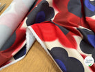 COTON STRETCH IMPRIMÉ FLEURS GRAPHIQUES ROUGE ARTEMIDE TWIGGY ROUGE - My Little Coupon