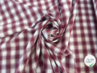 COTON TRAPPEUR A CARREAUX BLANC ET ROUGE - My Little Coupon
