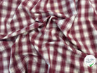 COTON TRAPPEUR A CARREAUX BLANC ET ROUGE - My Little Coupon