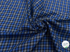 COTON TRAPPEUR CARREAUX BLEU NOIR GRIS - My Little Coupon