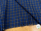COTON TRAPPEUR CARREAUX BLEU NOIR GRIS - My Little Coupon