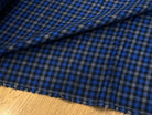 COTON TRAPPEUR CARREAUX BLEU NOIR GRIS - My Little Coupon
