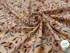 COTONNADE EVELYNE PÊCHE ET BEIGE - My Little Coupon