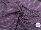COTONNADE FERMIÈRE IMPRIMÉ DE PETITS FLEURS-BLASONS VIOLET - My Little Coupon - tissu - coudre