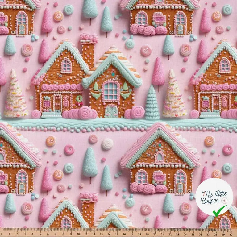 COTONNADE GRETEL ROSE / BLEU 1E NUM Y1 150 - My Little Coupon