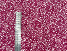 COTONNADE GURMIT ECRU ET AMARANTE - My Little Coupon - tissu - coudre