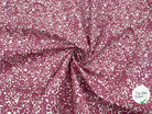 COTONNADE GURMIT ECRU ET AMARANTE - My Little Coupon - tissu - coudre
