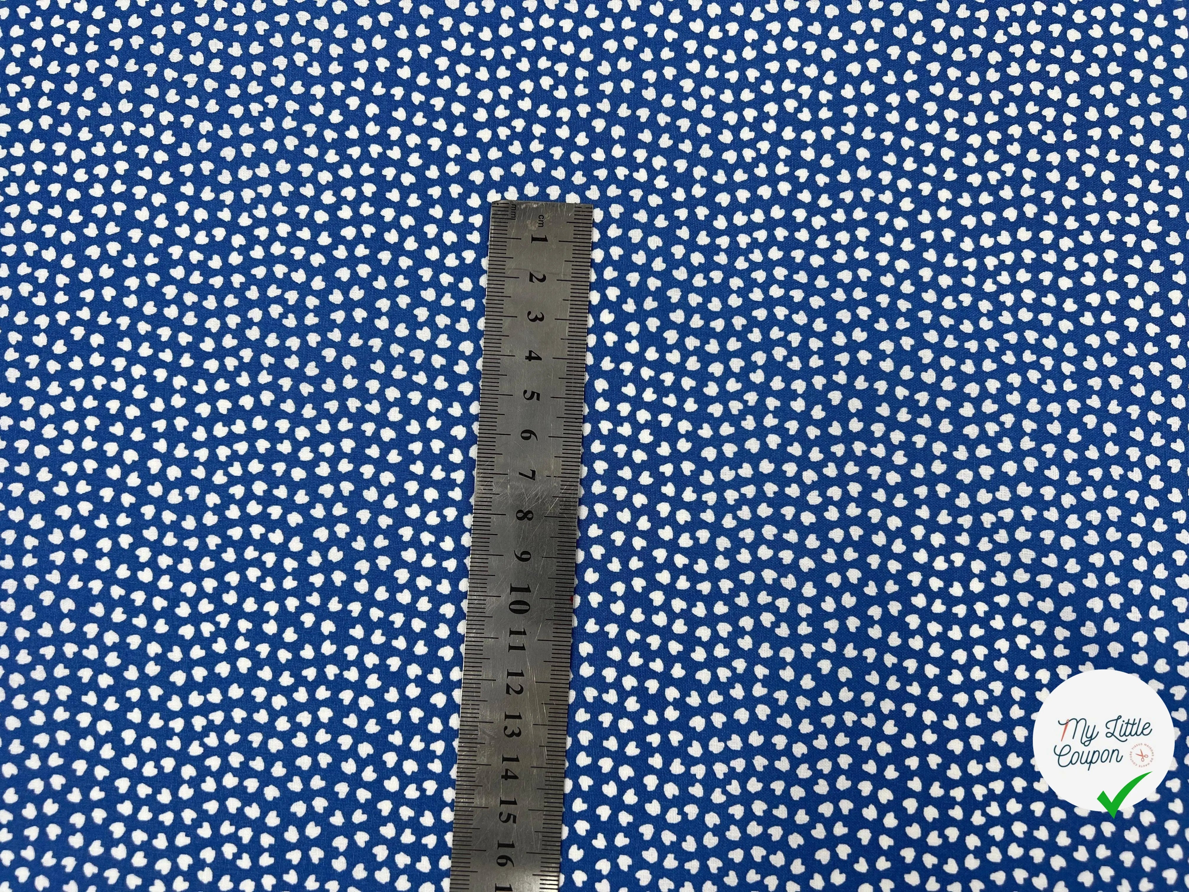 COTONNADE LIPELO BLEU ET BLANC - My Little Coupon - tissu - coudre