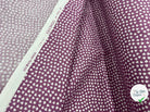 COTONNADE LIPELO VIOLINE / BLANC - My Little Coupon - tissu - coudre