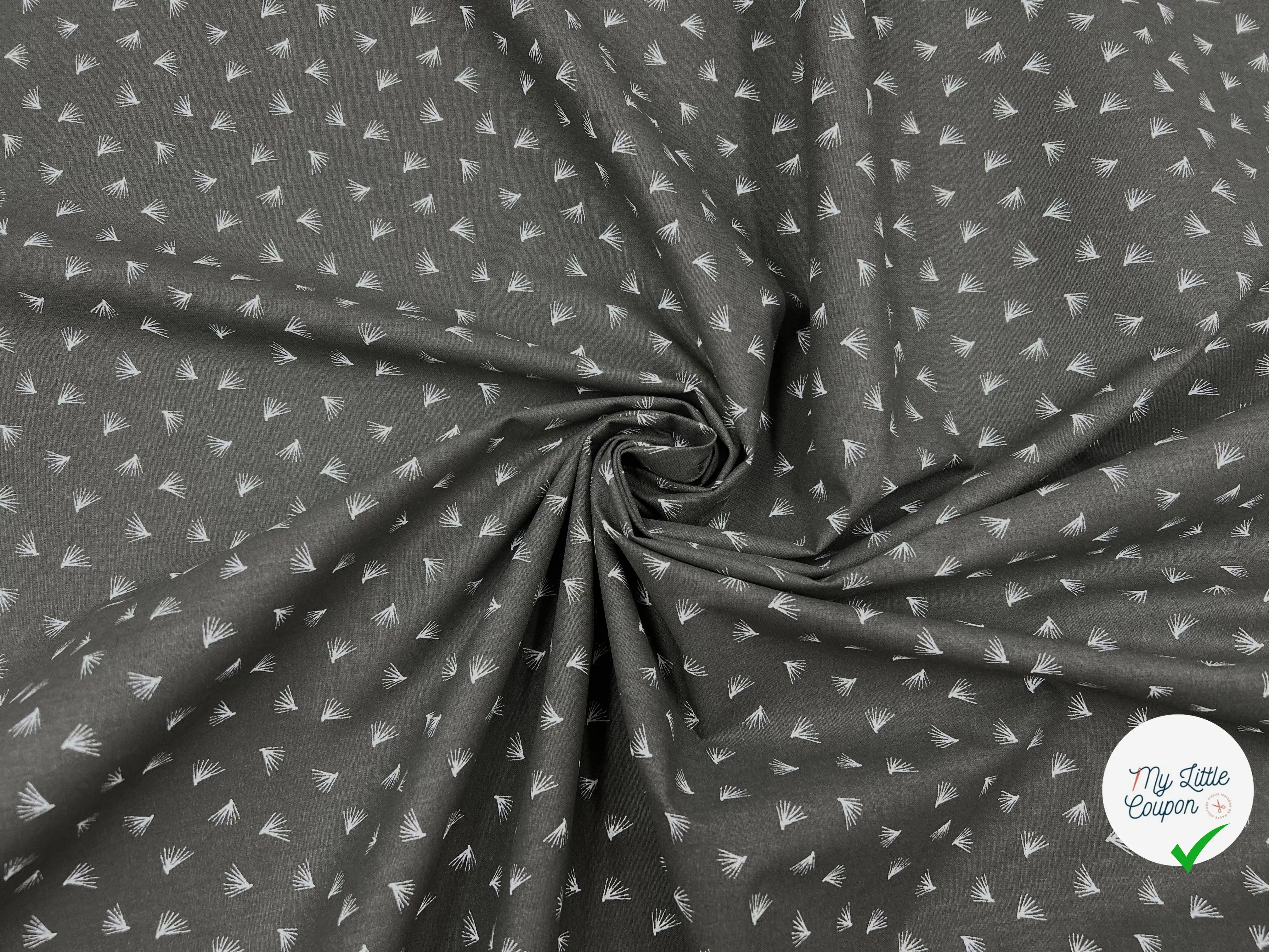 COTONNADE PIPSON WENGUE ET BLANC - My Little Coupon - tissu - coudre