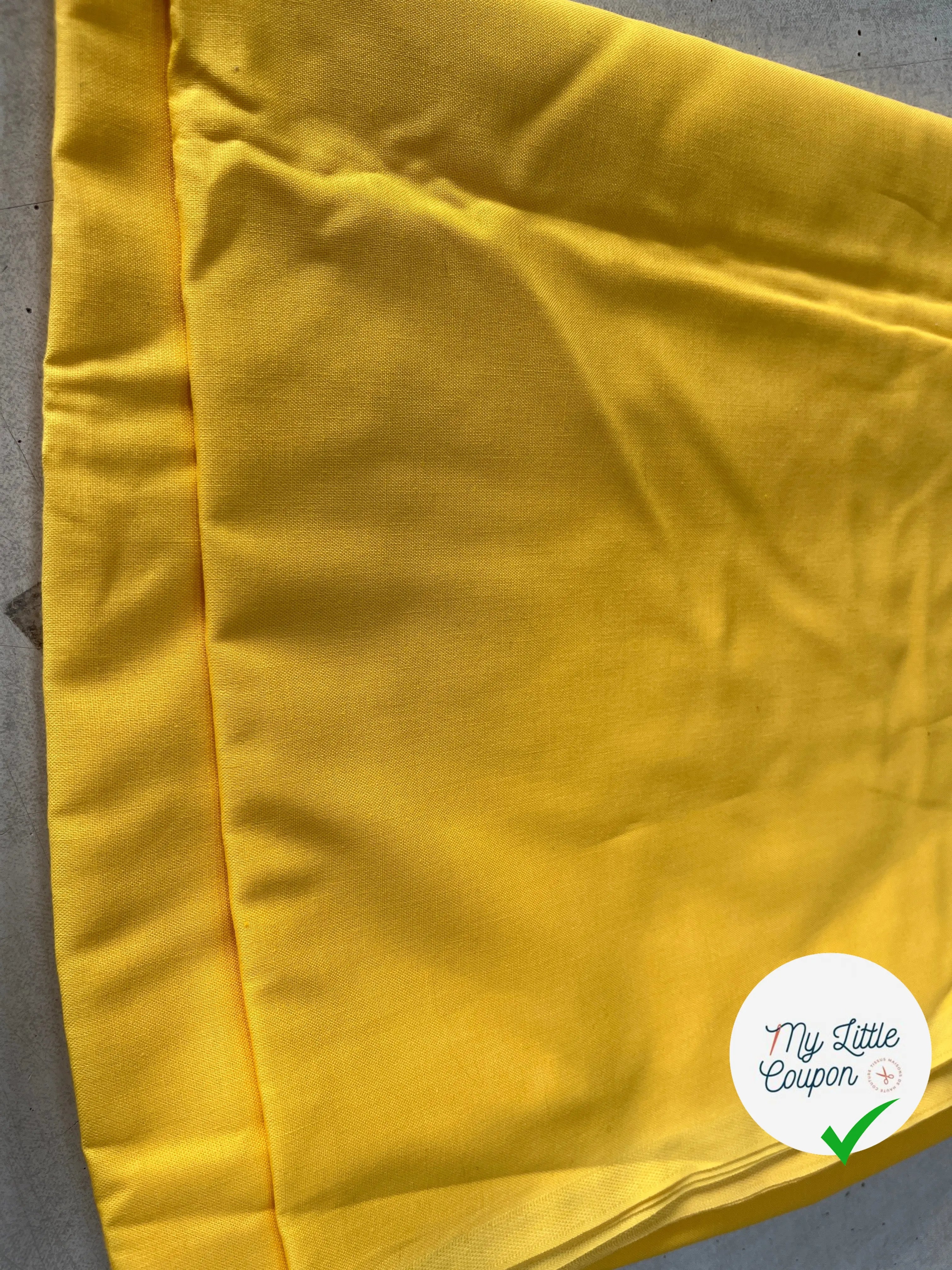 COTONNADE UNIE SOLEIL - My Little Coupon