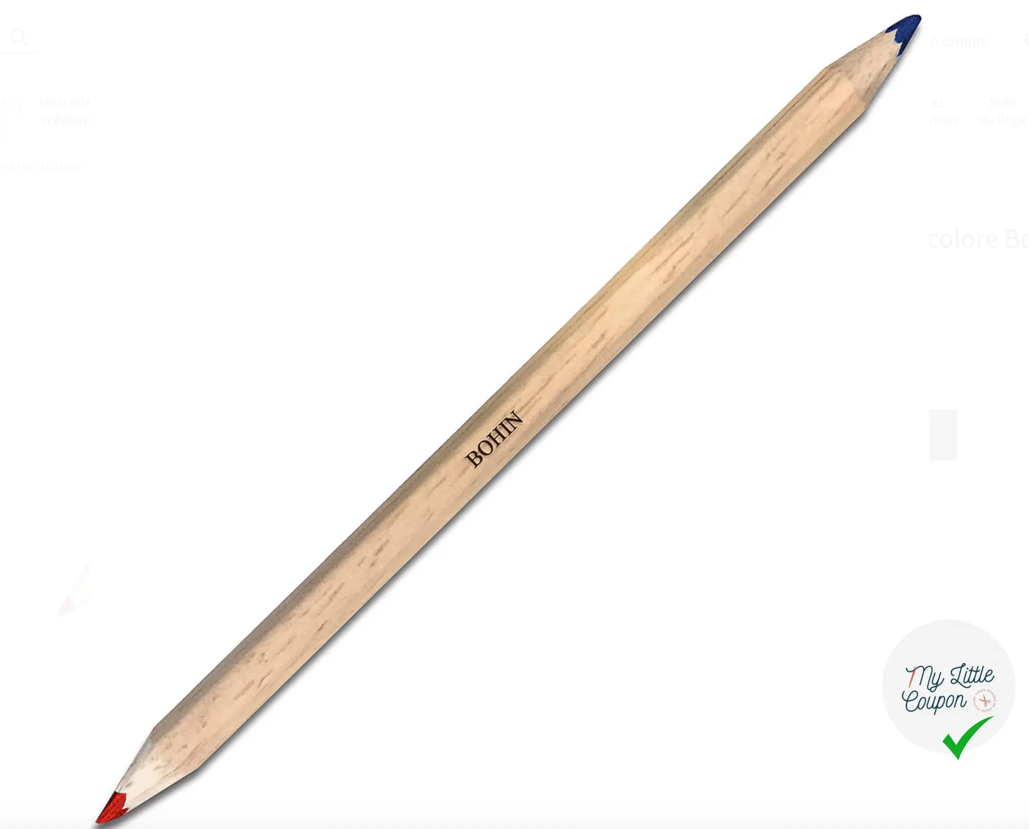 CRAYON CRAIE BOCOLORES ROUGE/BLEU - My Little Coupon