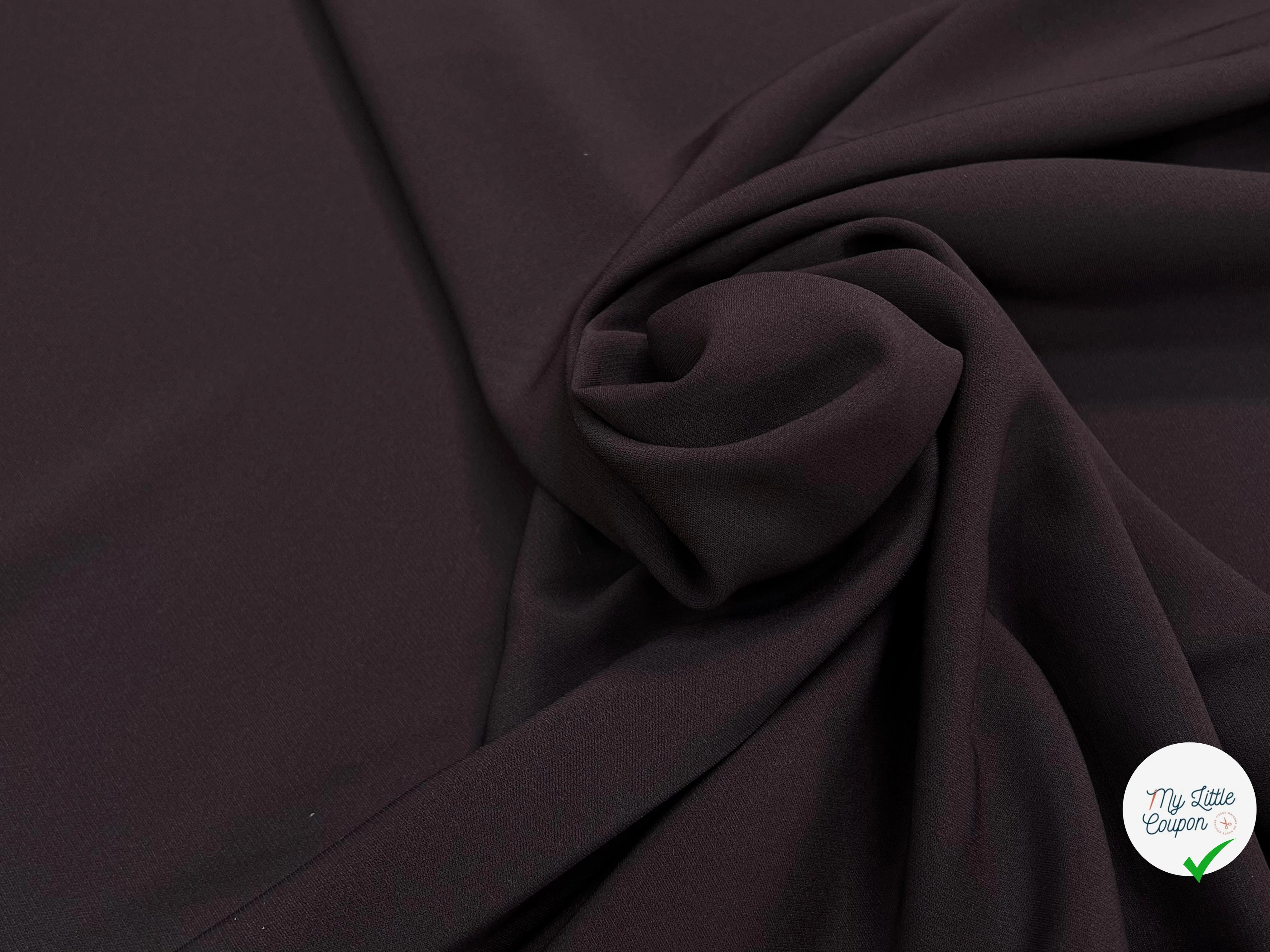 CREPE ACETATE VISCOSE LOURD STRETCH COLORIS MUSCAT - My Little Coupon