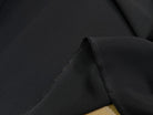 CREPE ACETATE VISCOSE SÉMI-LOURD LÉGÈREMENT SERGÉ NOIR - My Little Coupon